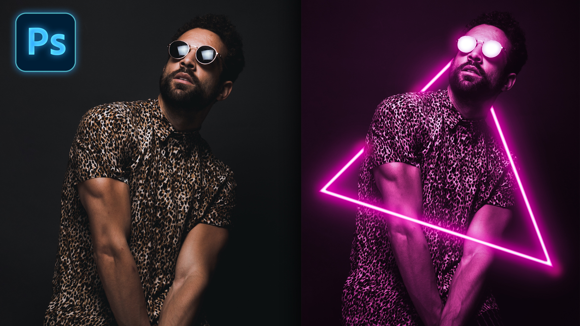 Neon Light Effect Tutorial Glowing Line Effect N.S.Creation